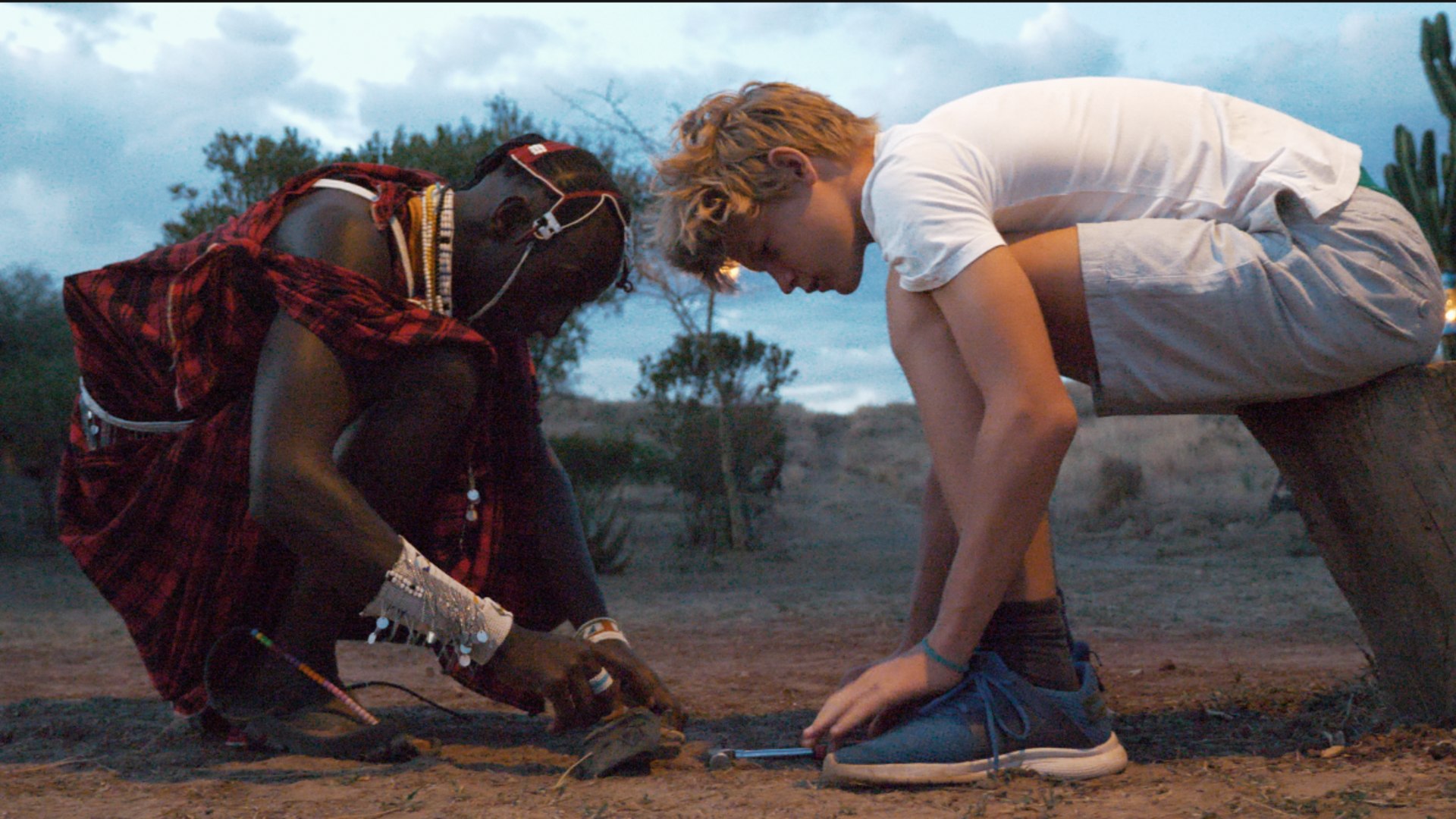 Schuh Werkstatt bei den Massai